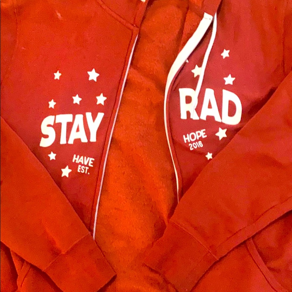 Hope for Harlow discontinued STAY RAD hoodie
